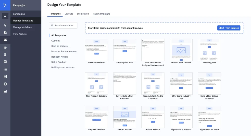 activecampaign email marketing design template