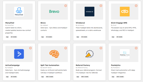 Marketing Automation Stack Map 2026: An Overview of Tools Existing Within HubSpot, Eloqua, & ActiveCampaign 5 hubspot-marketplace-screenshot
